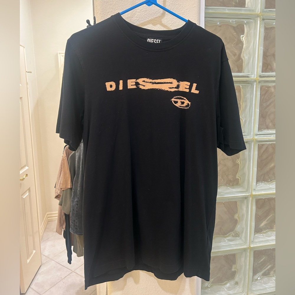 Diesel Black and Tan Short Sleeve Tee